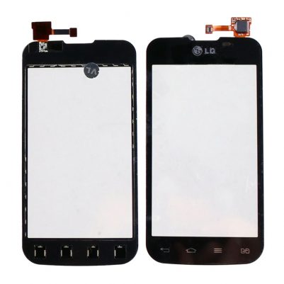LG E455 OPTIMUS L5 2 DUAL TOUCH SCREEN + LENS BLACK 3P OR R02