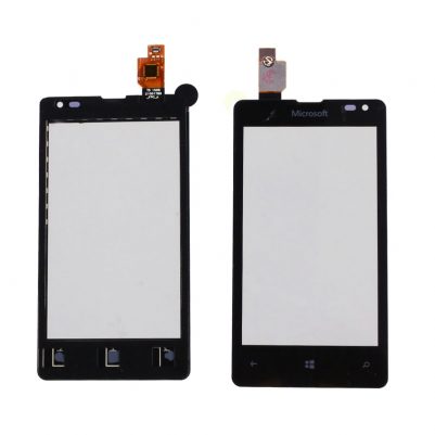 MICROSOFT LUMIA 435/532 TOUCH SCREEN+LENS BLACK V.21001789 REFOR