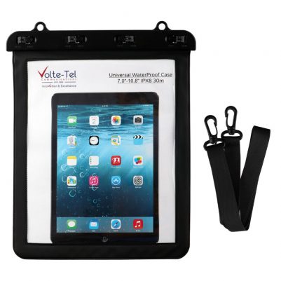 VOLTE-TEL ΘΗΚΗ ΑΔΙΑΒΡΟΧΗ IPX8 30m ΕΩΣ 11.0" ΜΕ ΚΟΡΔΟΝΙ BLACK