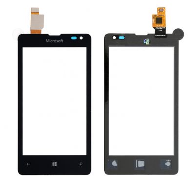 MICROSOFT LUMIA 435/532 TOUCH SCREEN+LENS BLACK 021532 3P OR