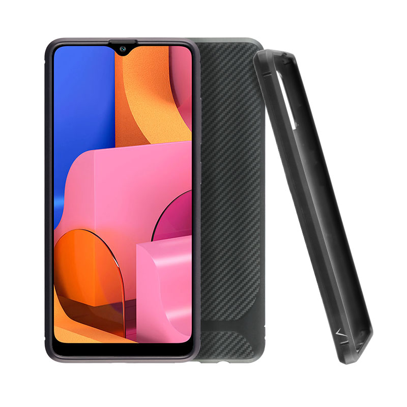 VOLTE-TEL ΘΗΚΗ SAMSUNG A20s A207 6.5" CARBON RUGGED CAMERA PROTECTIVE BLACK