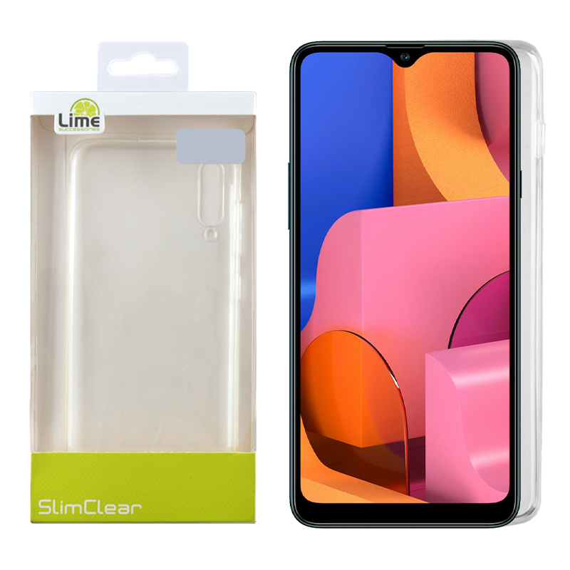 LIME ΘΗΚΗ SAMSUNG A20s A207 6.5" SLIMCLEAR TPU CAMERA GUARD ΔΙΑΦΑΝΗ
