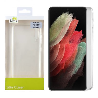 LIME ΘΗΚΗ SAMSUNG S21 ULTRA 5G G998 6.8" SLIMCLEAR PREMIUM TPU ΔΙΑΦΑΝΗ