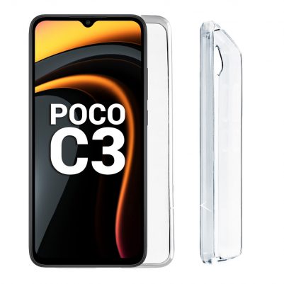 VOLTE-TEL ΘΗΚΗ XIAOMI POCO C3 6.43" SLIMCOLOR AIR TPU CAMERA GUARD ΔΙΑΦΑΝΗ