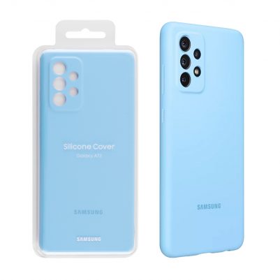 ΘΗΚΗ SAMSUNG A72 A725 SILICONE COVER EF-PA725TLEGWW BLUE PACKING OR