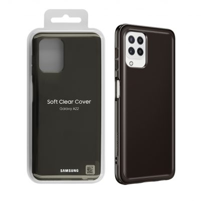 ΘΗΚΗ SAMSUNG A22 A225 6.4" SOFT CLEAR COVER EF-QA225TBEGEU BLACK PACKING OR