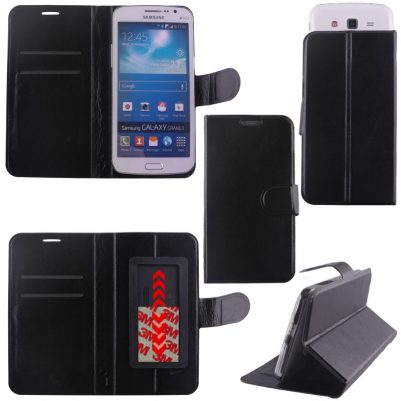 VOLTE-TEL ΘΗΚΗ UNIVERSAL 5.1"-5.7" LEATHER BOOK STAND 3M SLIDE BLACK