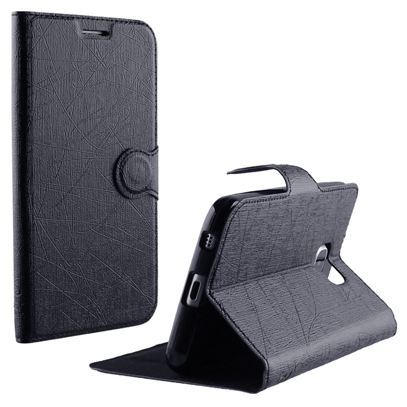 VOLTE-TEL ΘΗΚΗ SAMSUNG MEGA 2 G750F LINE LEATHER-TPU BOOK STAND BLACK