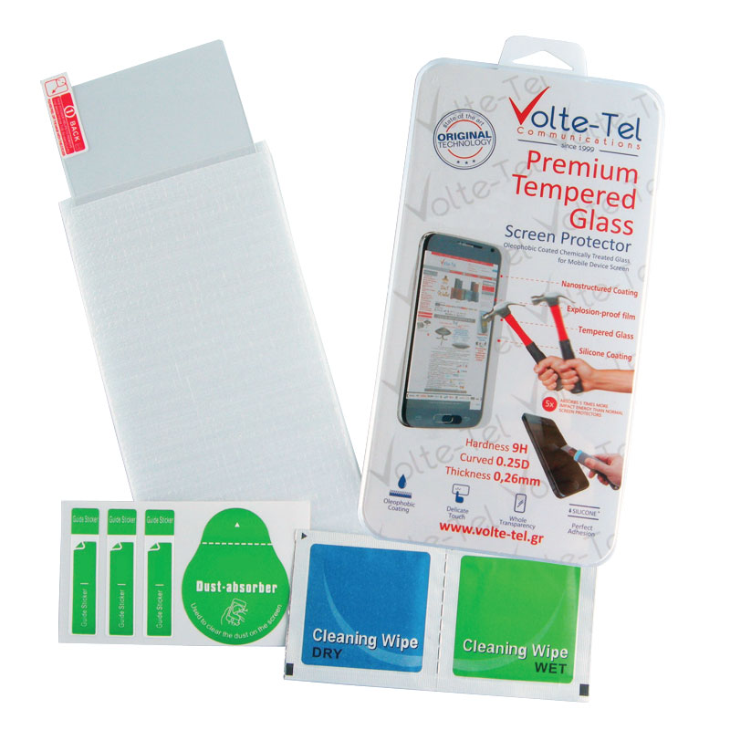 VOLTE-TEL TEMPERED GLASS SONY XPERIA E3 4.5" 9H 0.26mm 2.5D FULL GLUE
