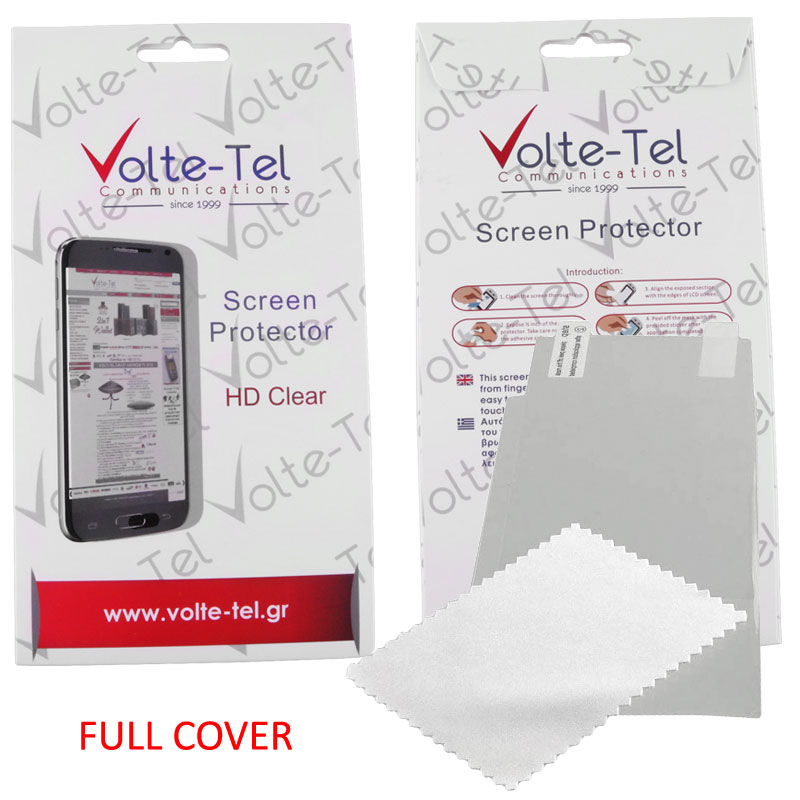 VOLTE-TEL SCREEN PROTECTOR ALCATEL PIXI 3 4.5" 4027X/4027D CLEAR FULL COVER