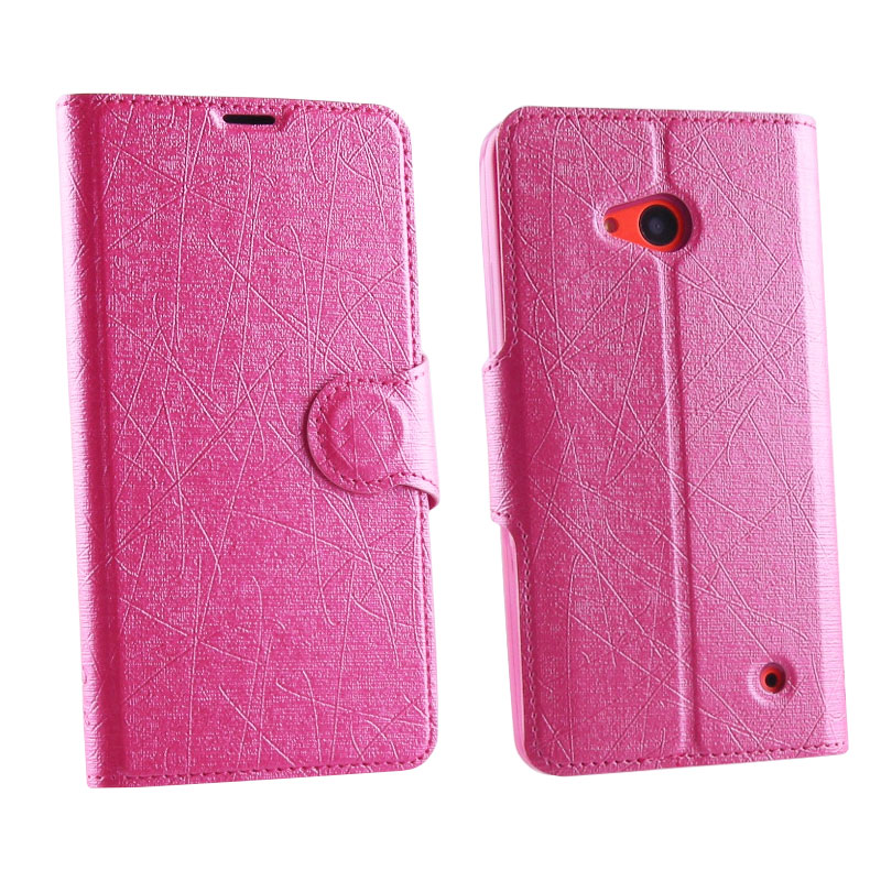 VOLTE-TEL ΘΗΚΗ MICROSOFT LUMIA 640 LINE LEATHER-TPU BOOK STAND PINK
