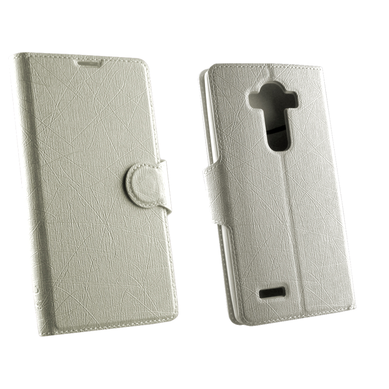 VOLTE-TEL ΘΗΚΗ LG G4 H815 LINE LEATHER-TPU BOOK STAND WHITE