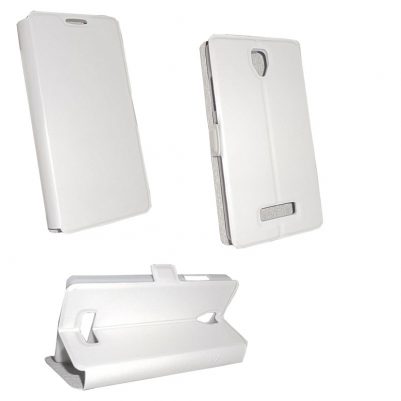 VOLTE-TEL ΘΗΚΗ LENOVO A2010 PU LEATHER BOOK-STAND WHITE