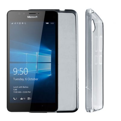 VOLTE-TEL ΘΗΚΗ MICROSOFT LUMIA 950 SLIMCOLOR TPU ΔΙΑΦΑΝΗ ΓΚΡΙ