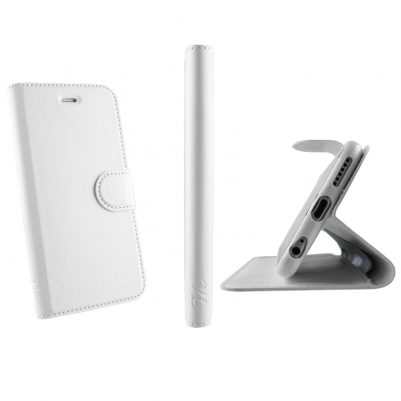 VOLTE-TEL ΘΗΚΗ SONY XPERIA M4 AQUA LEATHER-TPU BOOK STAND WHITE