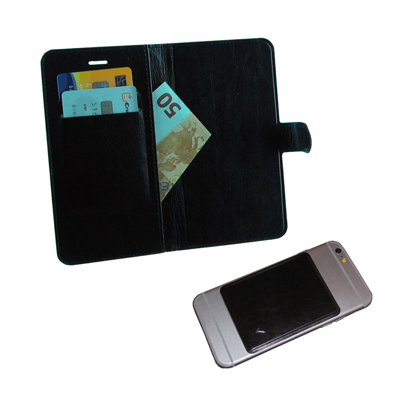 VOLTE-TEL ΘΗΚΗ UNIVERSAL 5.1"-5.7" LEATHER BOOK 3M MAGNET BLACK