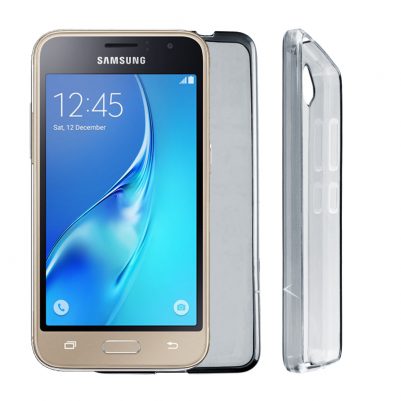 VOLTE-TEL ΘΗΚΗ SAMSUNG J1 2016 J120 4.5"SLIMCOLOR TPU ΔΙΑΦΑΝΗ ΓΚΡΙ