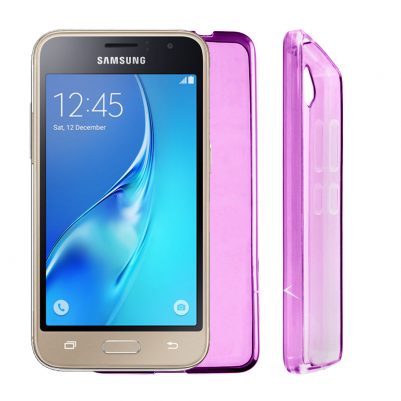 VOLTE-TEL ΘΗΚΗ SAMSUNG J1 2016 J120 4.5"SLIMCOLOR TPU ΔΙΑΦΑΝΗ ΡΟΖ