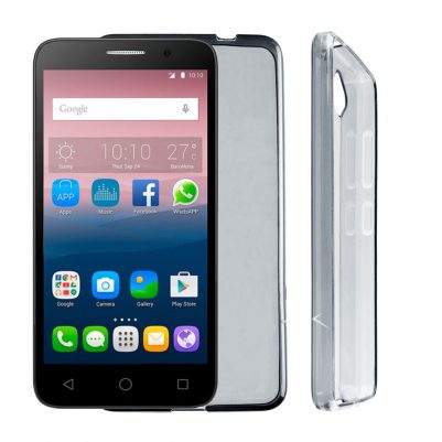 VOLTE-TEL ΘΗΚΗ ALCATEL POP 3 5.0" 5015D SLIMCOLOR TPU ΔΙΑΦΑΝΗ ΓΚΡΙ