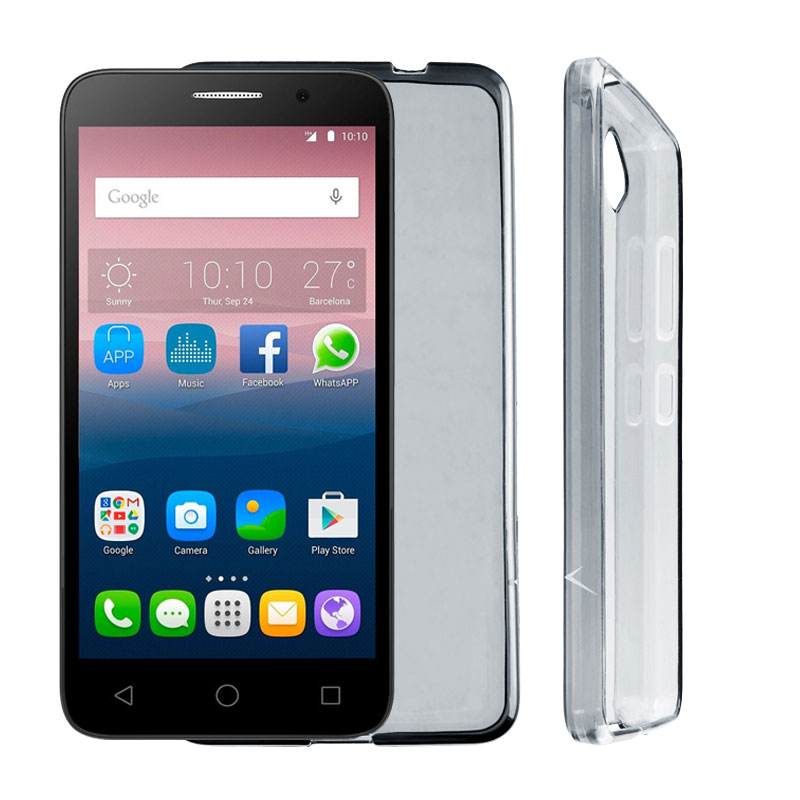 VOLTE-TEL ΘΗΚΗ ALCATEL POP 3 5.5" 5025D SLIMCOLOR TPU ΔΙΑΦΑΝΗ ΓΚΡΙ