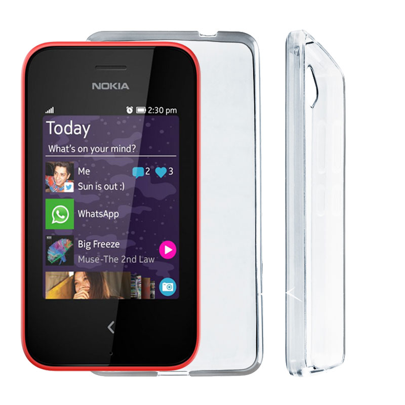 VOLTE-TEL ΘΗΚΗ NOKIA ASHA 230 SLIMCOLOR TPU ΔΙΑΦΑΝΗ