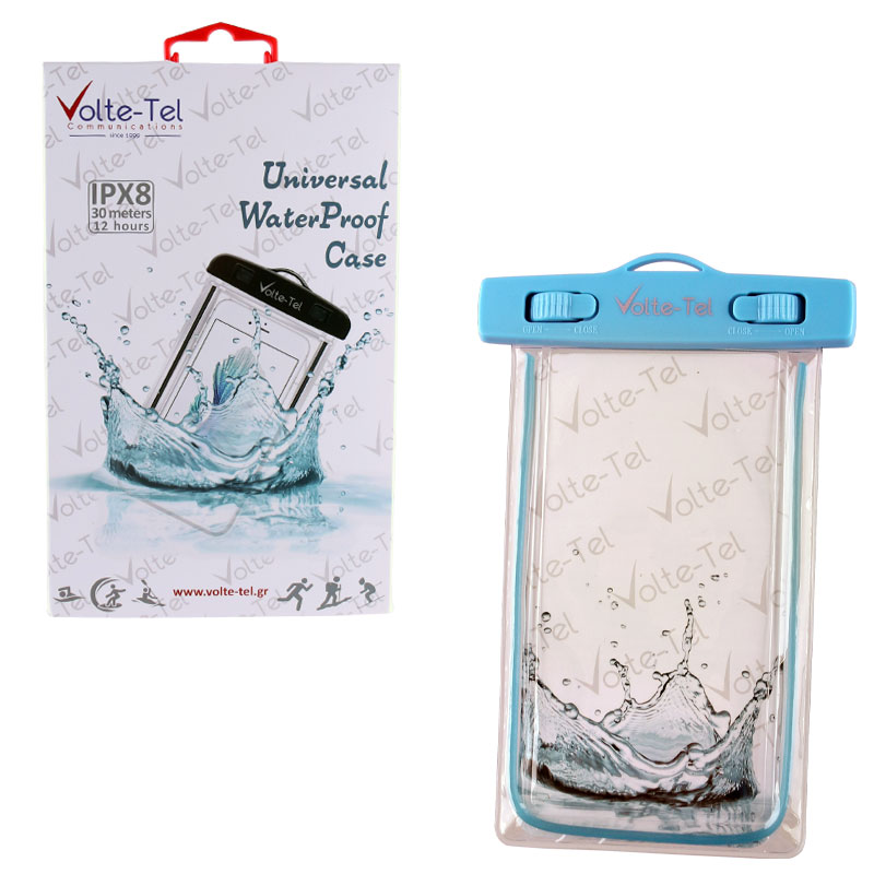 VOLTE-TEL ΘΗΚΗ ΑΔΙΑΒΡΟΧΗ 2 IN 1 SPORTS ARMBAND LUMINUS IPX8 30m SIZE 5.2" BLUE