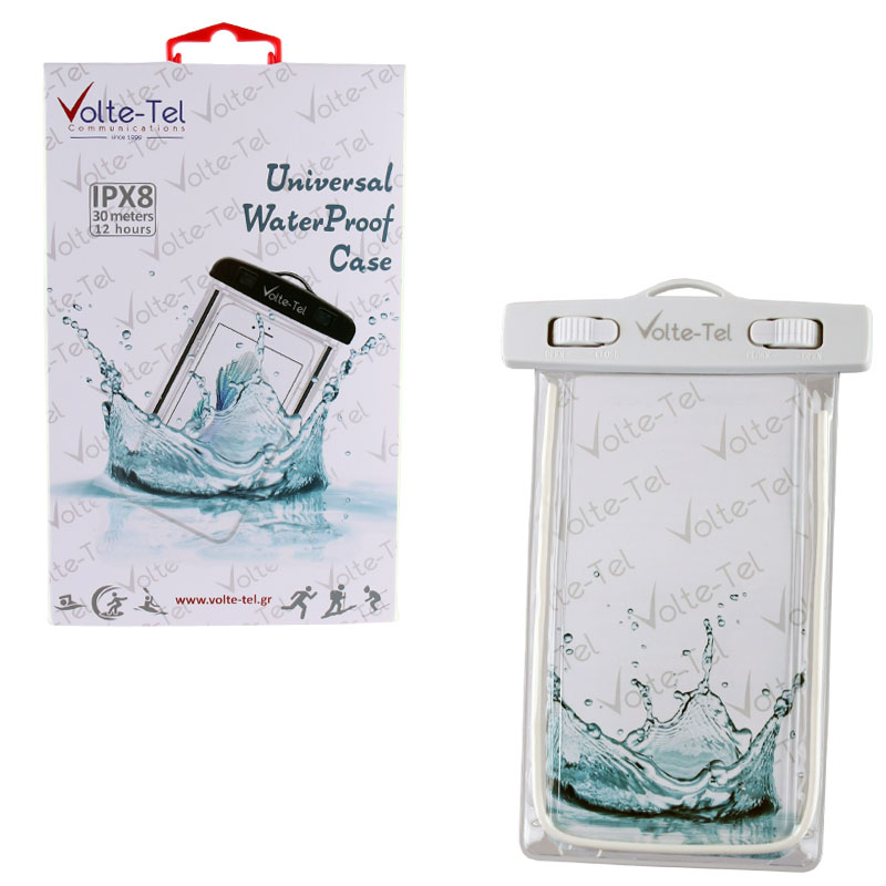 VOLTE-TEL ΘΗΚΗ ΑΔΙΑΒΡΟΧΗ 2 IN 1 SPORTS ARMBAND LUMINUS IPX8 30m SIZE 5.2" WHITE