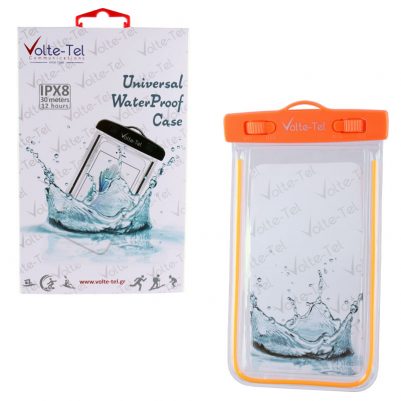 VOLTE-TEL ΘΗΚΗ ΑΔΙΑΒΡΟΧΗ 2 IN 1 SPORTS ARMBAND LUMINUS IPX8 30m SIZE 5.2" ORANGE