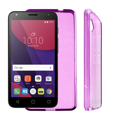 VOLTE-TEL ΘΗΚΗ ALCATEL PIXI 4 3G 5" 5010D SLIMCOLOR TPU ΔΙΑΦΑΝΗ ΡΟΖ