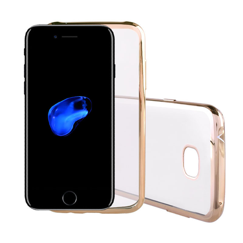 VOLTE-TEL ΘΗΚΗ IPHONE SE 2020/IPHONE 8/7 4.7" FACEPLATE ELECTROPLATING GOLD