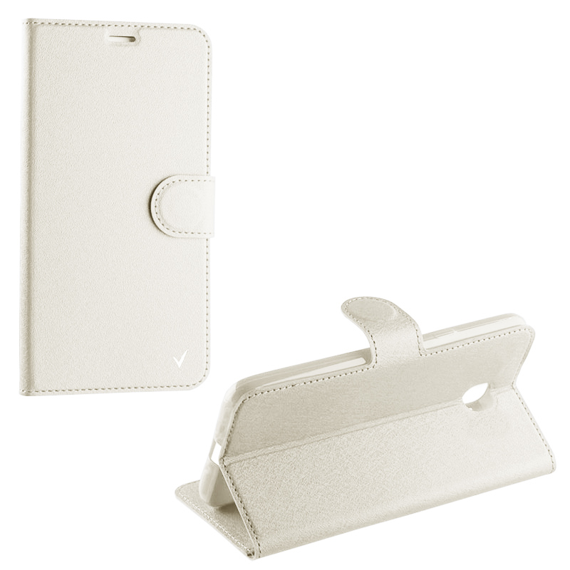 VOLTE-TEL ΘΗΚΗ SONY XPERIA X COMPACT SILK LEATHER-TPU BOOK STAND WHITE