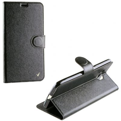 VOLTE-TEL ΘΗΚΗ ZTE BLADE V7 SILK LEATHER-TPU BOOK STAND BLACK