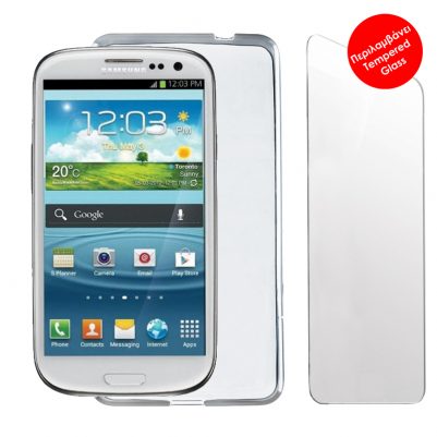 VOLTE-TEL COMBO SAMSUNG YOUNG 2 G130 TEMPERED 0.30 + ΘΗΚΗ SLIMCOLOR WHITE