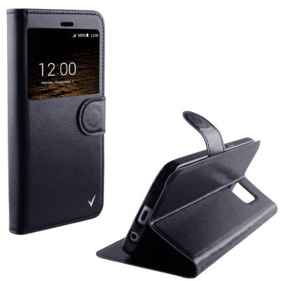 VOLTE-TEL ΘΗΚΗ SAMSUNG A5 2017 A520 LEATHER-TPU VIEW BOOK STAND BLACK