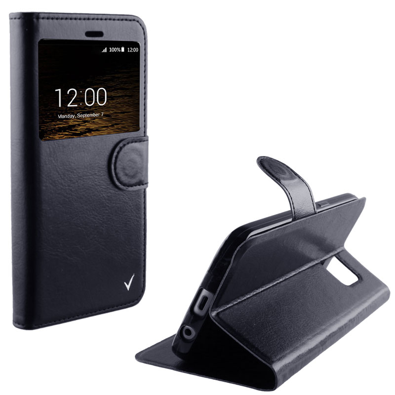 VOLTE-TEL ΘΗΚΗ SAMSUNG A5 2017 A520 LEATHER-TPU VIEW BOOK STAND BLACK