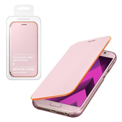 ΘΗΚΗ SAMSUNG A3 2017 A320 NEON FLIP COVER EF-FA320PPEGWW PINK PACKING OR
