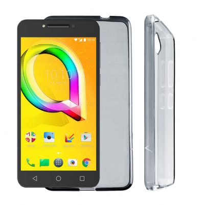 VOLTE-TEL ΘΗΚΗ ALCATEL A5 LED 5.2" SLIMCOLOR TPU ΔΙΑΦΑΝΗ ΓΚΡΙ