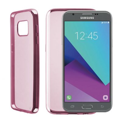 VOLTE-TEL ΘΗΚΗ SAMSUNG J3 2017 J330 FACEPLATE ELECTROPLATING FUCHSIA