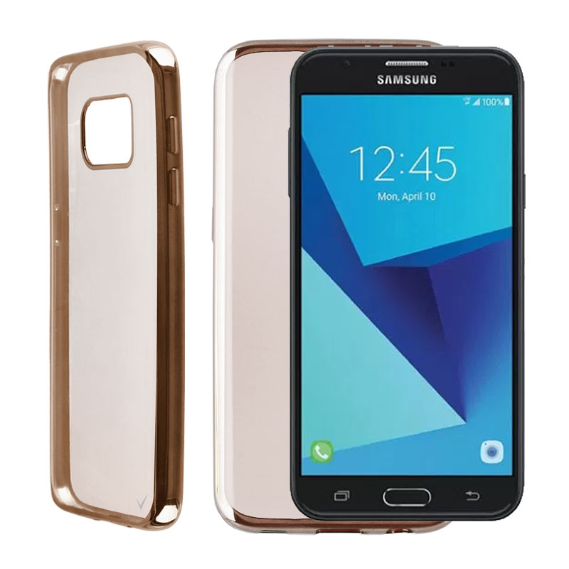 VOLTE-TEL ΘΗΚΗ SAMSUNG J7 2017 J730 FACEPLATE ELECTROPLATING GOLD