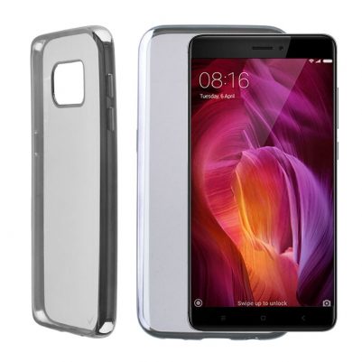 VOLTE-TEL ΘΗΚΗ XIAOMI REDMI NOTE 4X 5.5" FACEPLATE ELECTROPLATING GREY