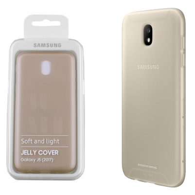 ΘΗΚΗ SAMSUNG J5 2017 J530 JELLY COVER EF-AJ530TFEGWW GOLD PACKING OR
