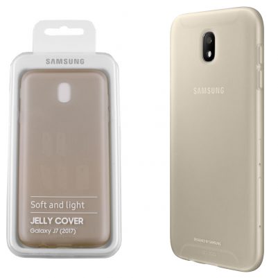 ΘΗΚΗ SAMSUNG J7 2017 J730 JELLY COVER EF-AJ730TFEGWW GOLD PACKING OR