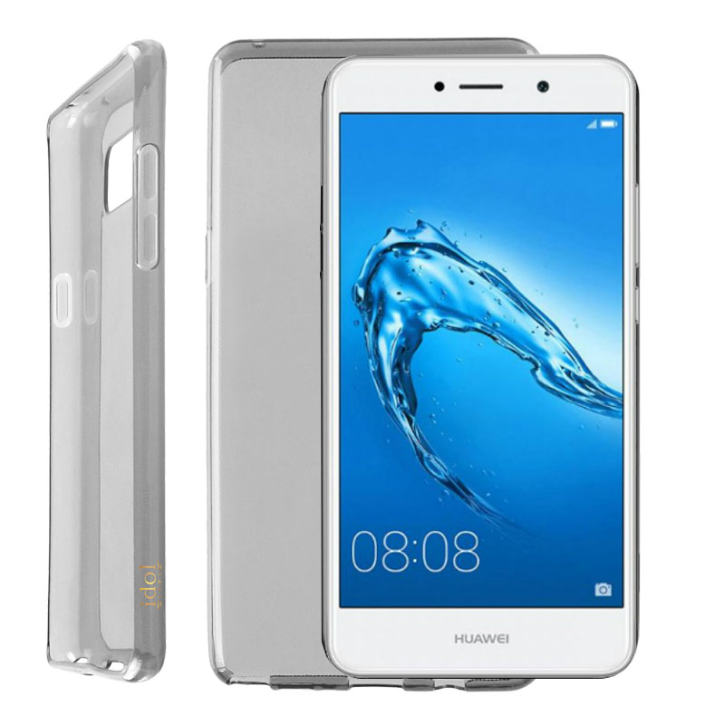IDOL 1991 ΘΗΚΗ HUAWEI Y7 2017 5.5" AIR SLIM TPU ΔΙΑΦΑΝΗ ΓΚΡΙ