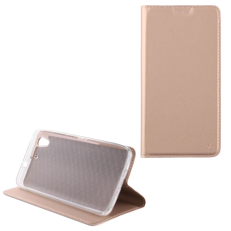 VOLTE-TEL ΘΗΚΗ XIAOMI REDMI 4X 5.0" MAGNET BOOK STAND GOLD