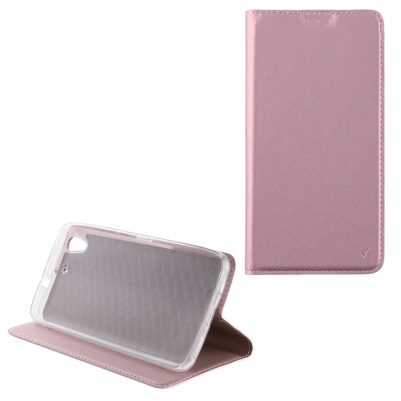 VOLTE-TEL ΘΗΚΗ XIAOMI REDMI 4X 5.0" MAGNET BOOK STAND ROSE-GOLD