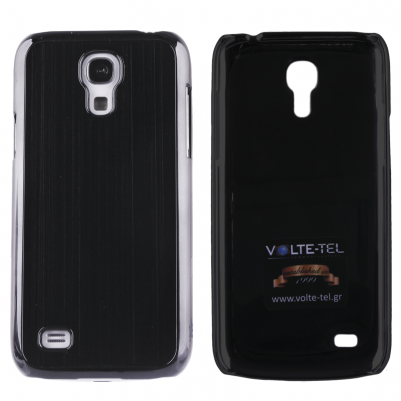 VOLTE-TEL ΘΗΚΗ SAMSUNG S4 MINI I9195 FACEPLATE ALU-BRUSH BLACK