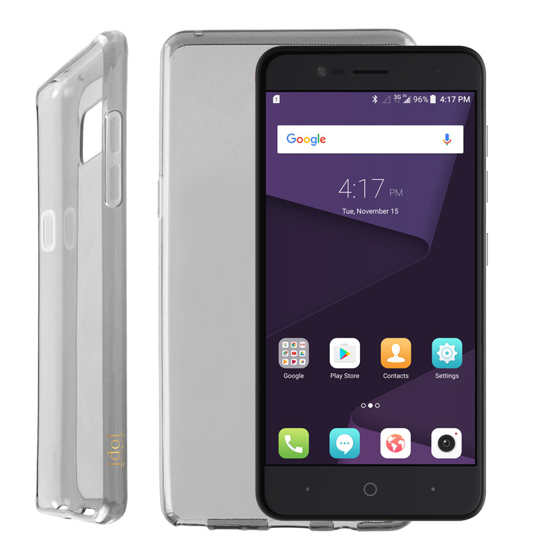IDOL 1991 ΘΗΚΗ ZTE BLADE V8 MINI 5.0" AIR SLIM TPU ΔΙΑΦΑΝΗ ΓΚΡΙ