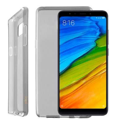 IDOL 1991 ΘΗΚΗ XIAOMI REDMI 5 PLUS/NOTE 5 5.99" AIR SLIM TPU ΔΙΑΦΑΝΗ ΓΚΡΙ