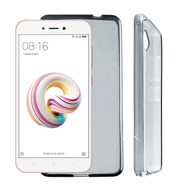 VOLTE-TEL ΘΗΚΗ XIAOMI REDMI 5A 5.0" SLIMCOLOR AIR TPU ΔΙΑΦΑΝΗ ΓΚΡΙ