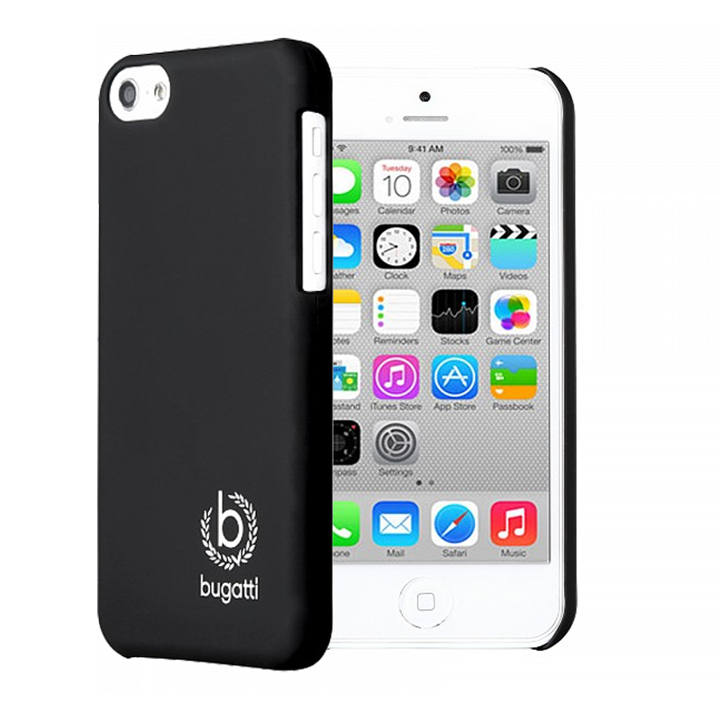 BUGATTI ΘΗΚΗ IPHONE 5C FACEPLATE CLIP ON COVER SILK BLACK